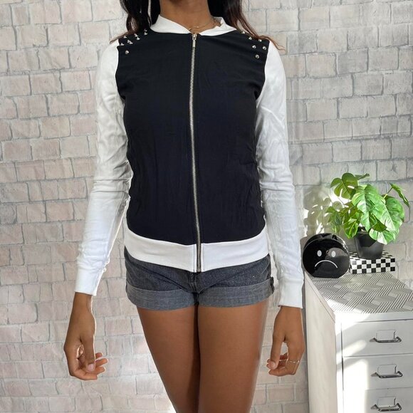 Pacsun Kirra Studded Baseball Jacket - Picture 2 of 7